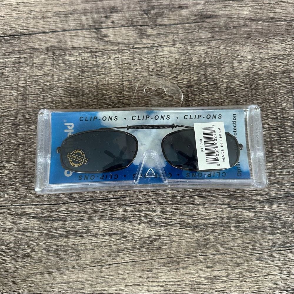 Clip-On Sunglasses with Black Lenses